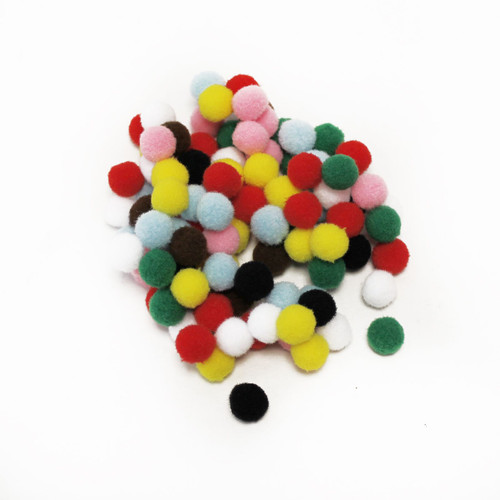 Darice Black Pom-poms - Available in 1 1/2 and 10 Mm