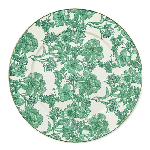 Mackenzie-Childs - English Garden Enamel Serving Platter - Emerald