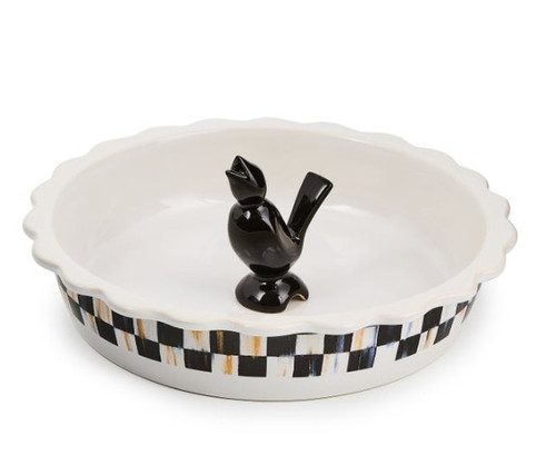 MacKenzie-Childs - Everyday Pie Plate with Pie Bird