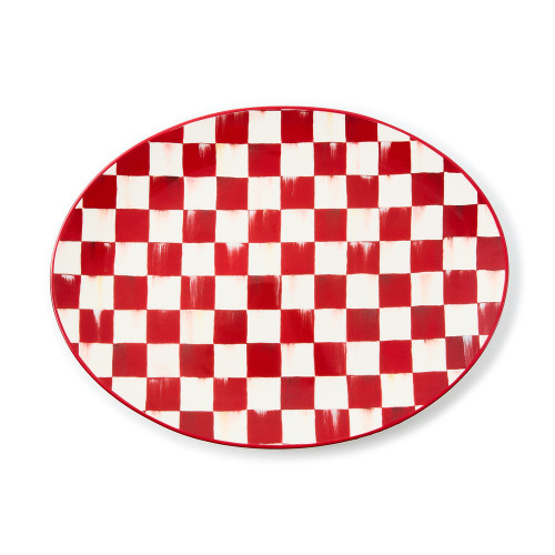 MacKenzie-Childs - Serving Platter - Cherry Check