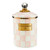 MacKenzie Childs Enamel Canister Rosy Check Medium