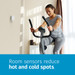 Room sensors reduce hot and cold spots Room sensors reduce hot and cold spots