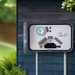 Open Enclosure for Rachio 3 Sprinkler Controller installed on side of house