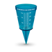 Blue Rain Gauge