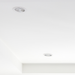 Downlights in ceiling