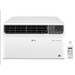 6,000 BTU Dual Inverter Smart Window Air Conditioner front view with remote