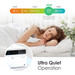 Women sleeping with graphic of 44DB. Reads "ultra quiet operation."