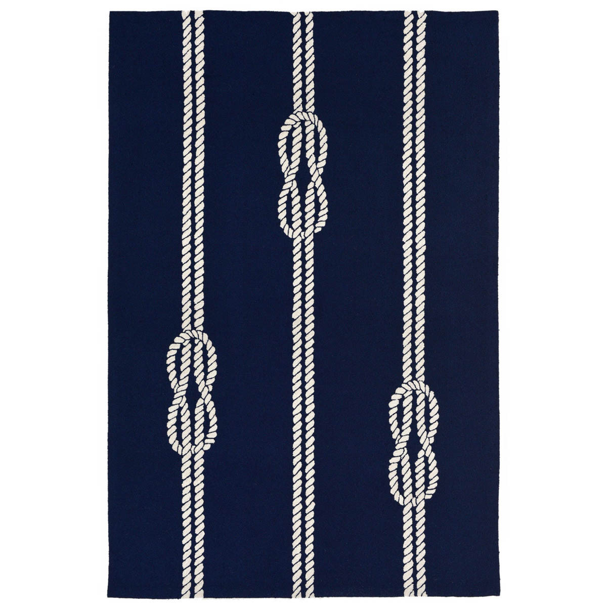 Sailor's Knotty Navy Indoor/Outdoor Rug 2 x 8