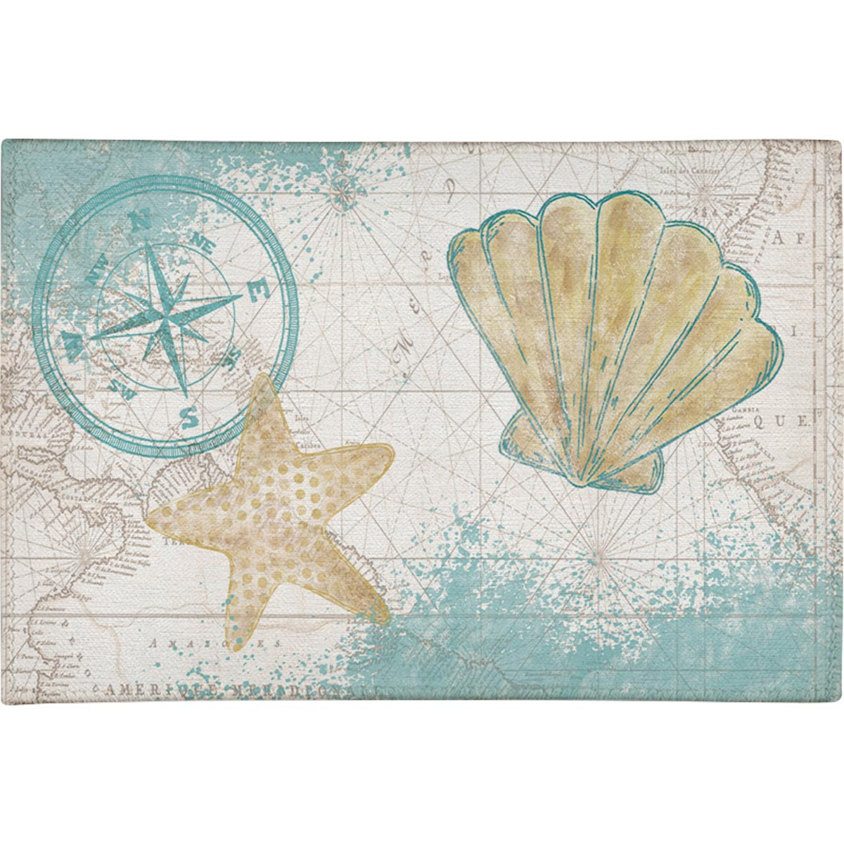 Nautical Area Rugs: 5 x 7 Sea Ripples Rug | Bella Coastal Decor