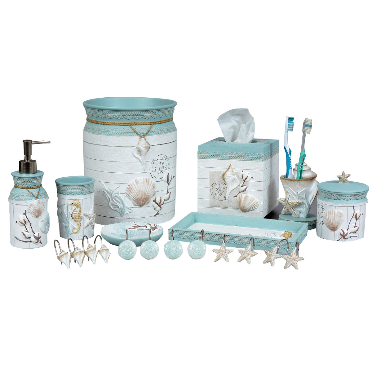 Nautical Bath AccessoriesBella Coastal Decor