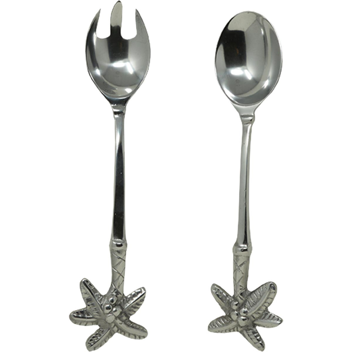 Pewter Palm Tree Spoon Set Bella Coastal Decor