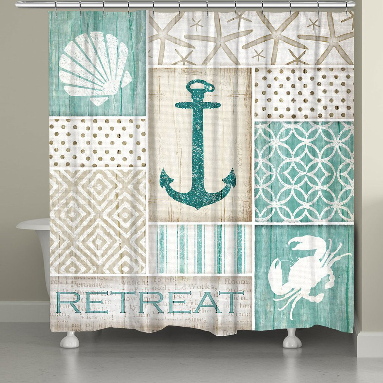 Beach Shower Curtain Coastal Retreat Shower Curtain Bella Coastal Decor   Apienqz3o  53193.1619765645 