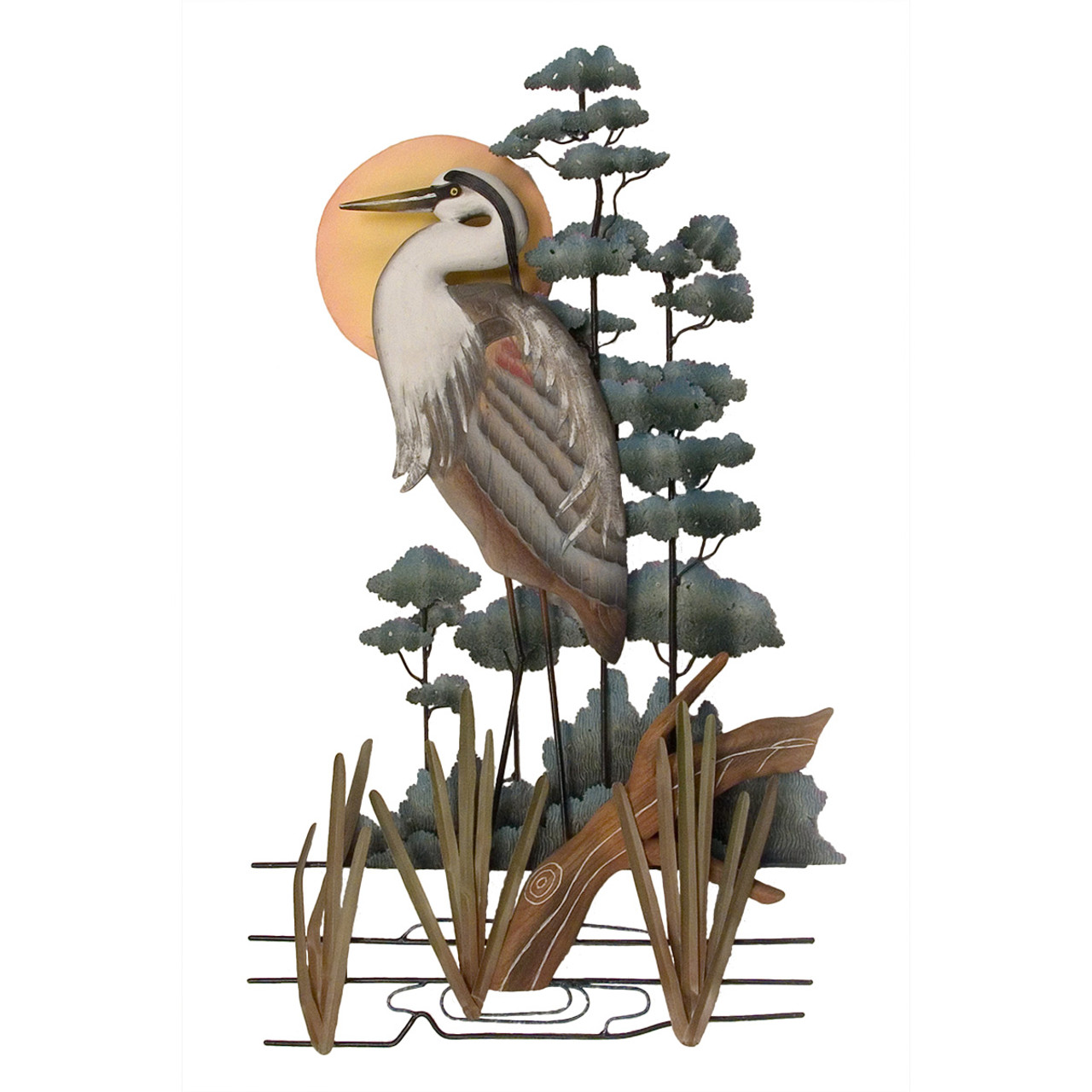 Beach Wall Art: Blue Heron Flying Wall Art | Bella Coastal Decor