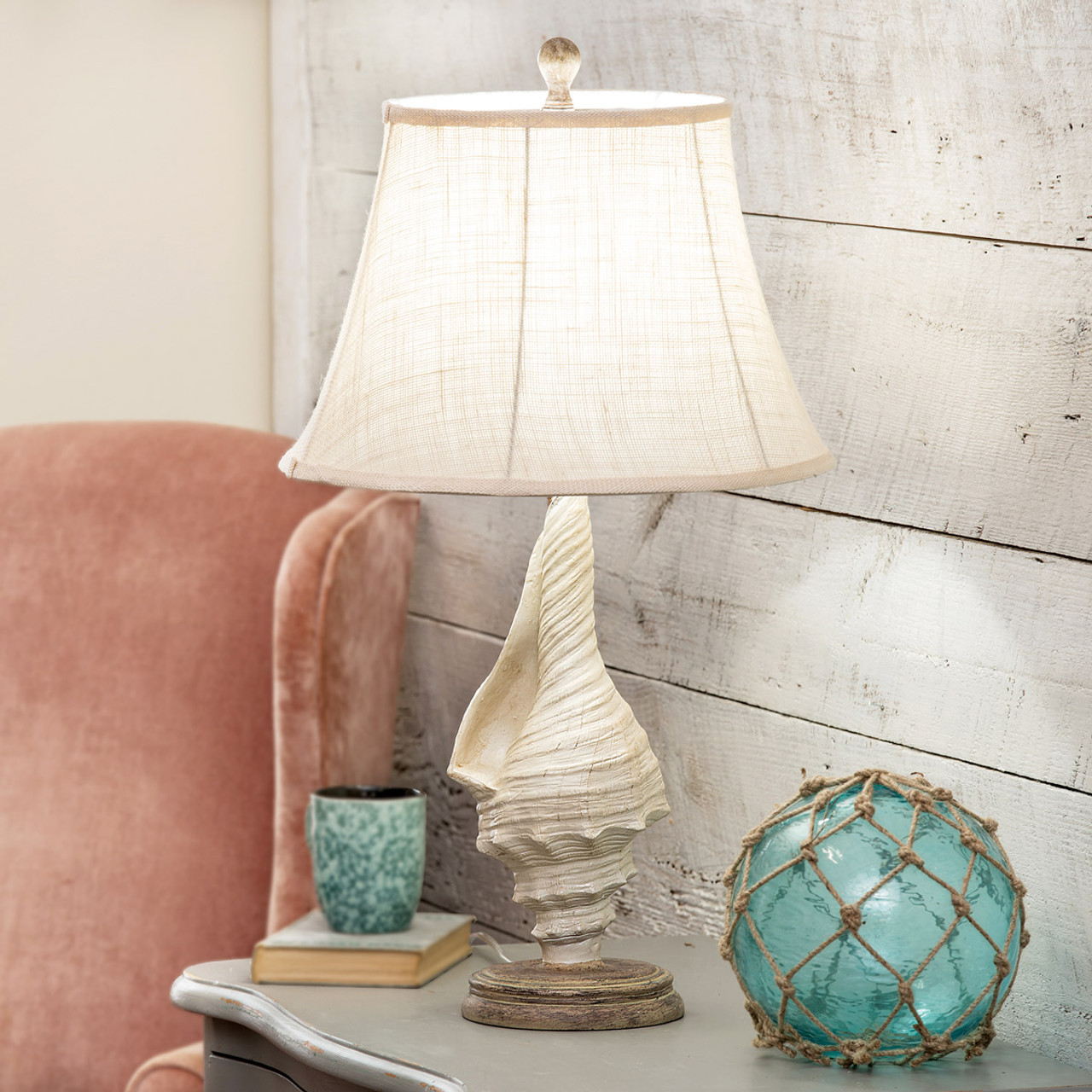 conch shell table lamp