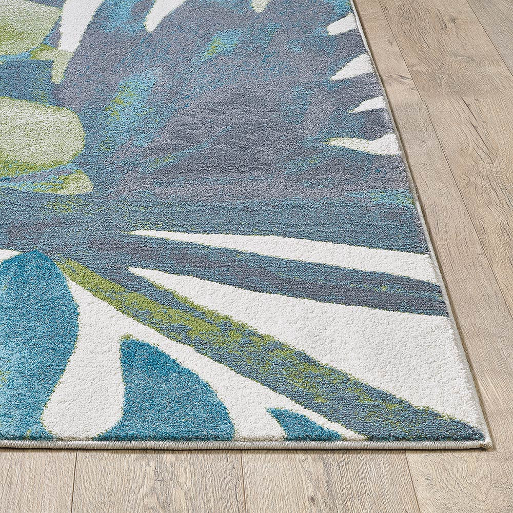 Kauai Flowers Rug 5 x 8 Bella Coastal Decor