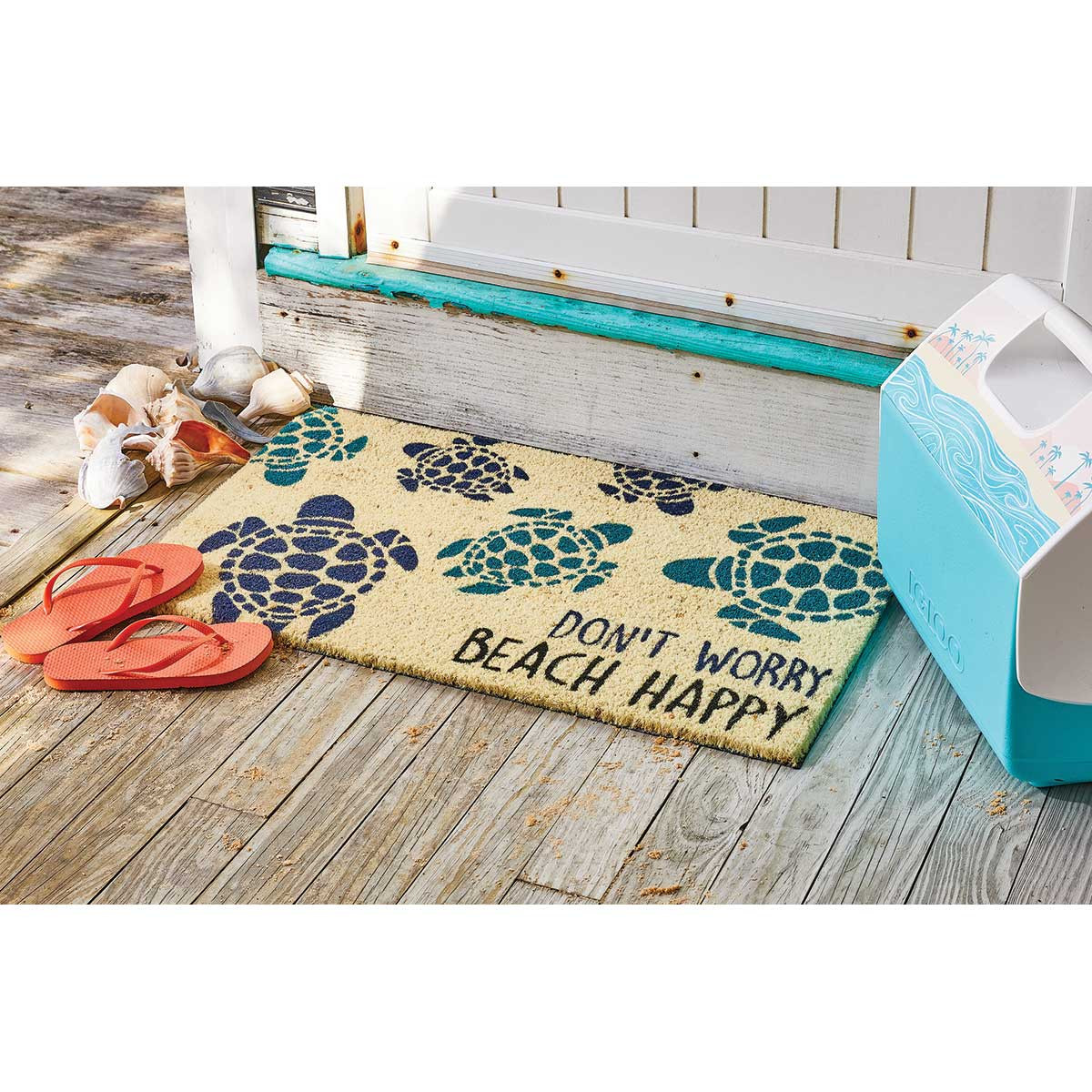 Turtle Beach Doormat Bella Coastal Decor
