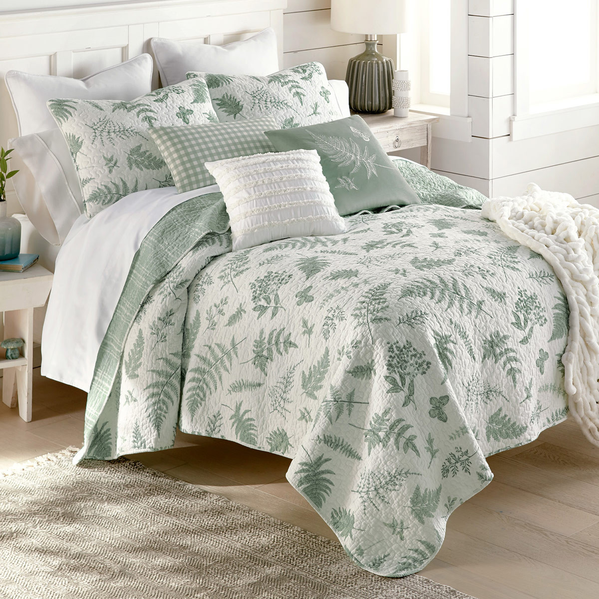 Botanical Bliss Quilt Set Queen Bella Coastal Decor