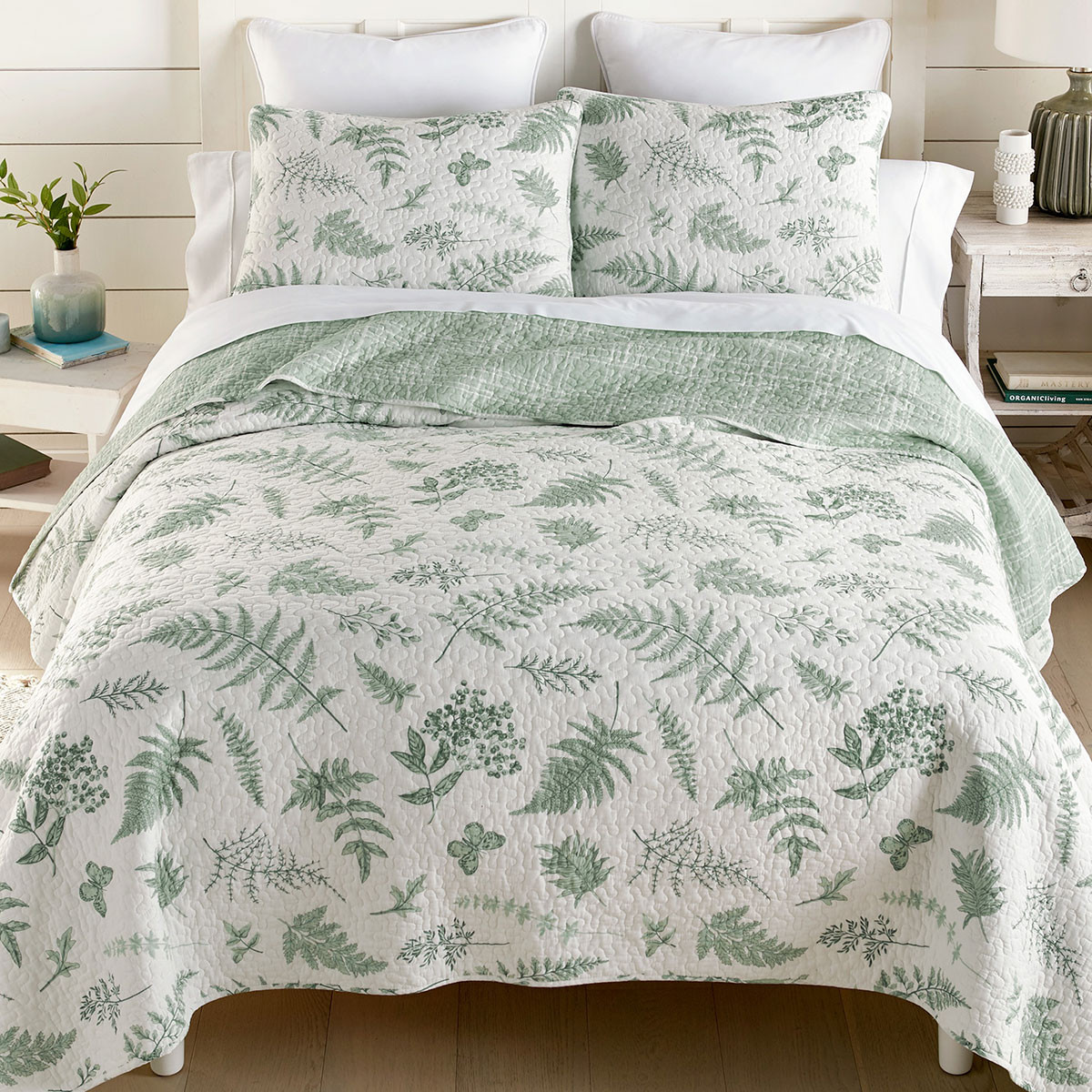 Botanical Bliss Quilt Set Queen Bella Coastal Decor
