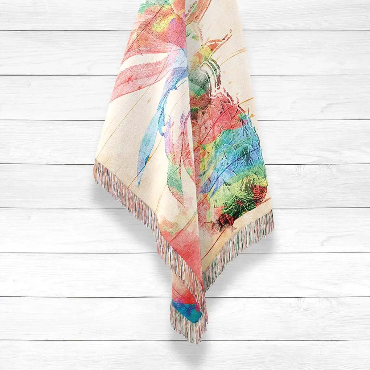 Pineapple Rainbow Throw Large Bella Coastal Decor