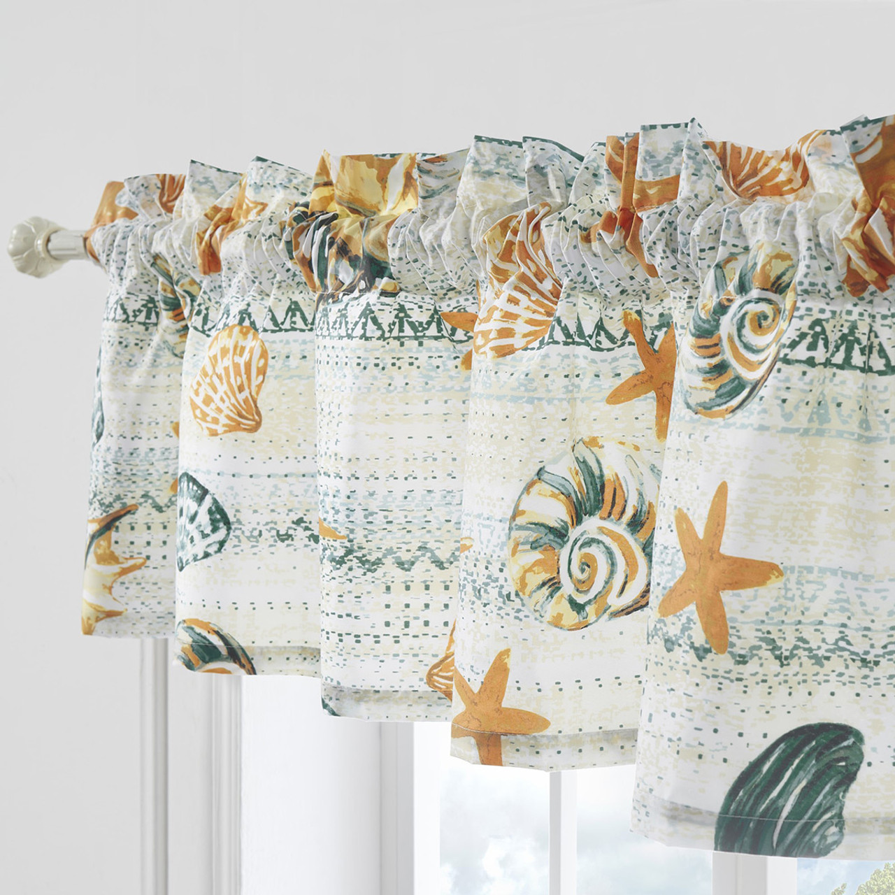 Jade Beach Valance | Bella Coastal Decor