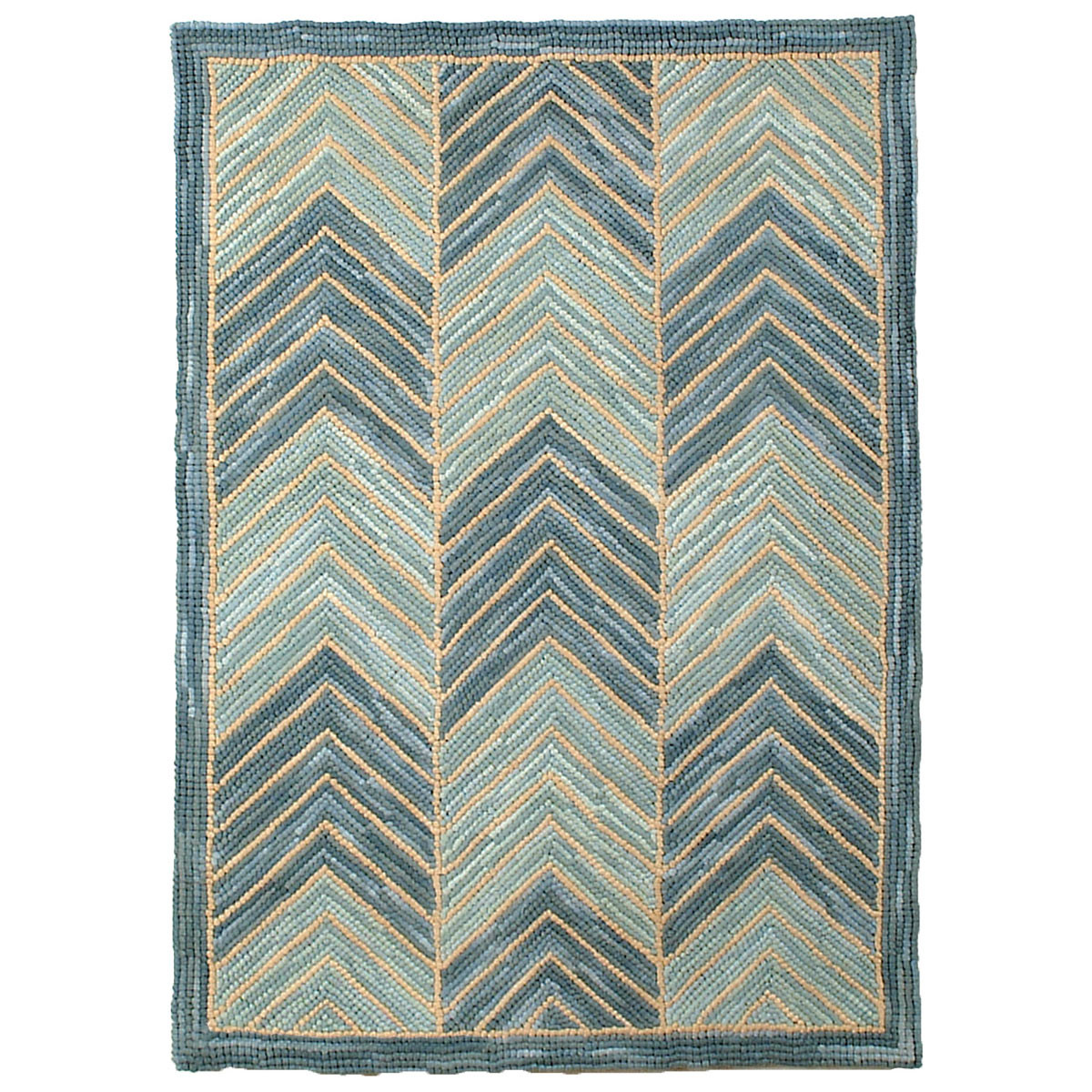 Nautical Area Rugs 2 x 8 Camp Blue Chevron Rug Bella Coastal Decor