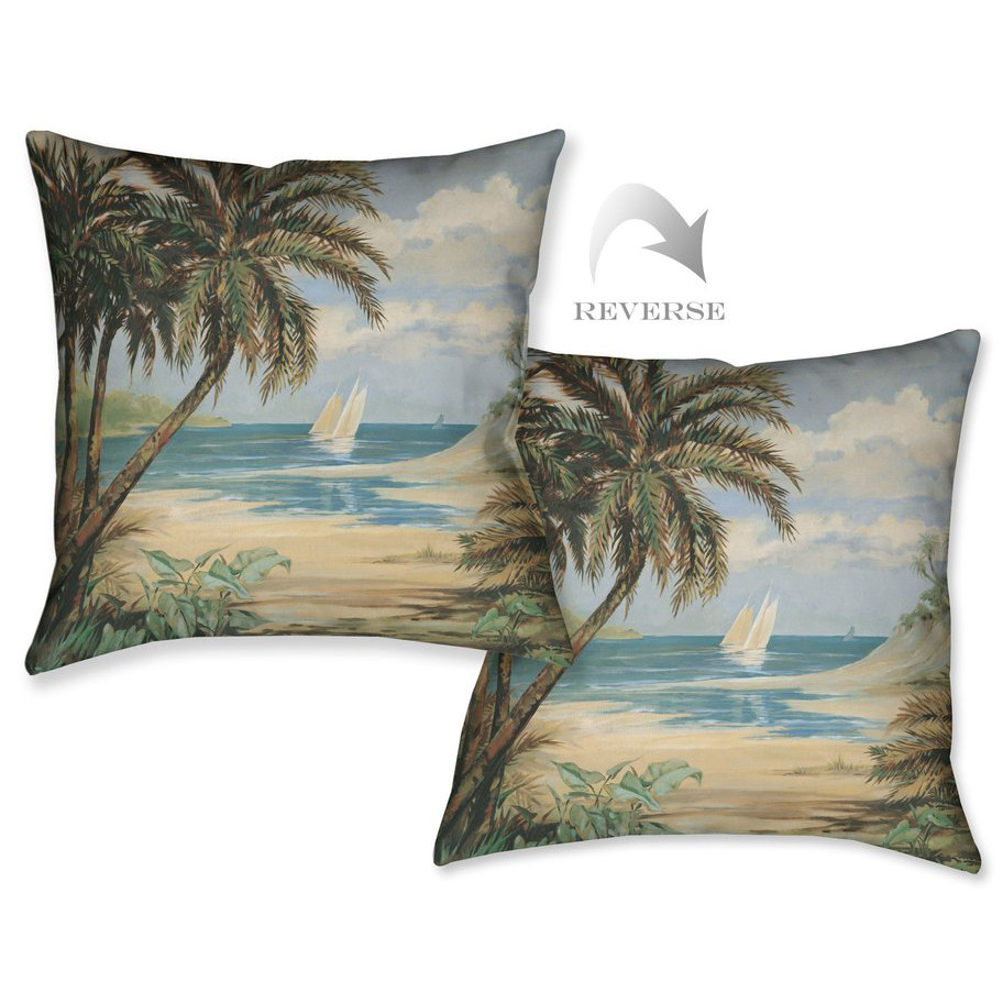 Palm Bay Pillow Bella Coastal Decor