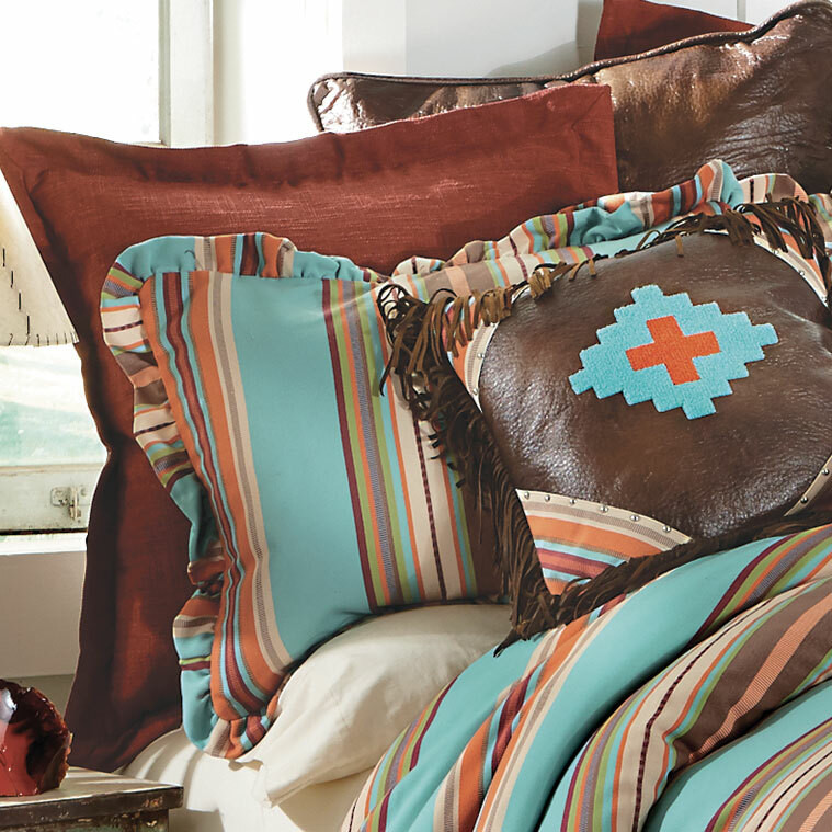 Red Euro Sham Bella Coastal Decor