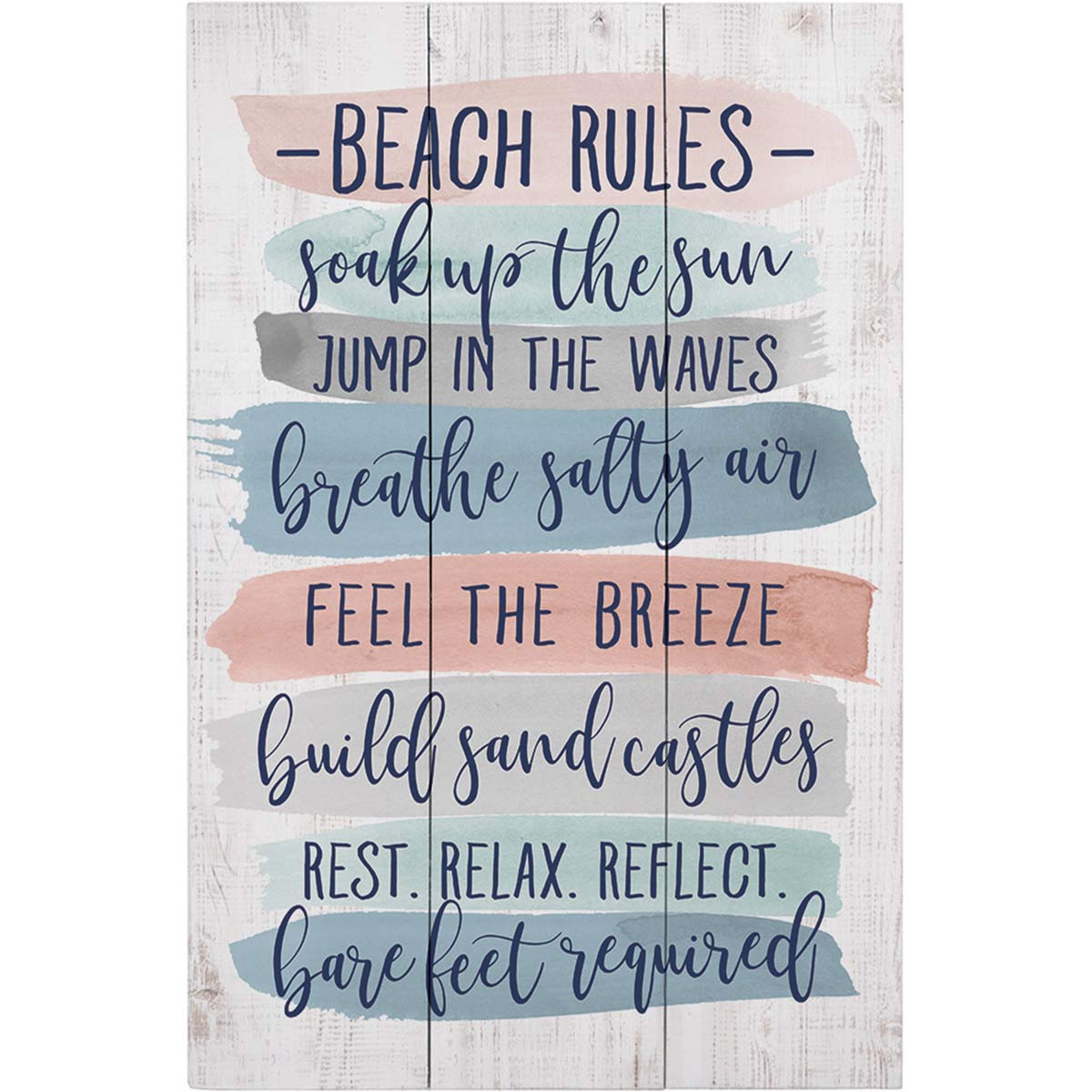 Beach Rules Wall DÃ©cor Bella Coastal Decor