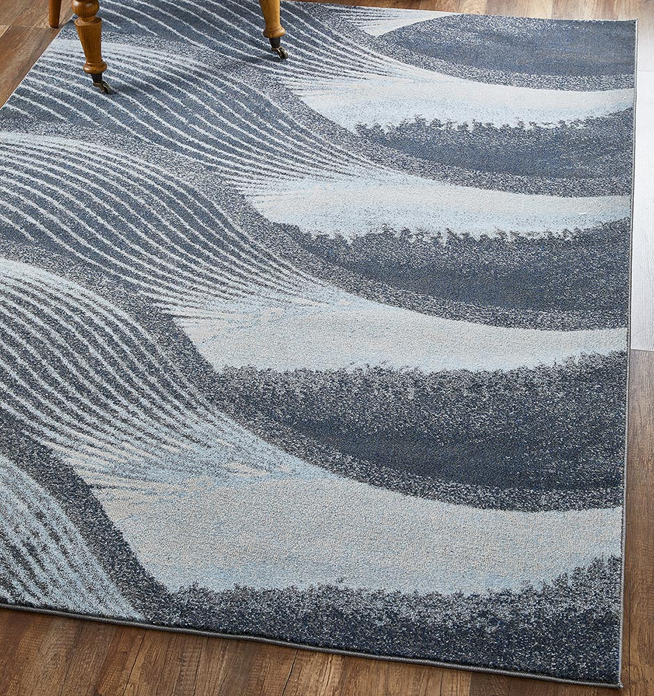 Nautical Area Rugs 4 x 6 Coastal Waves Rug Bella Coastal Decor
