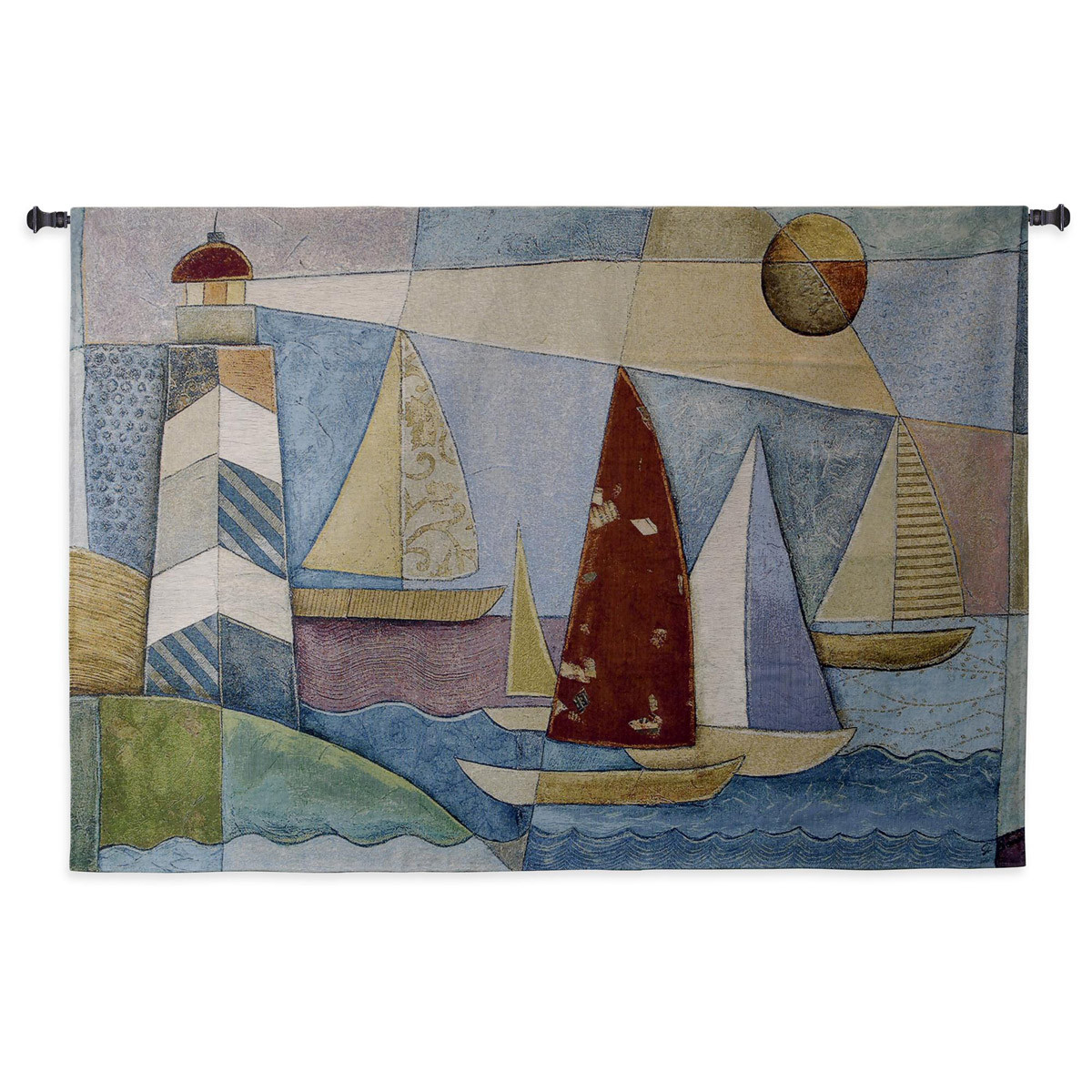 Indigo Floral Paradise Wall Hanging