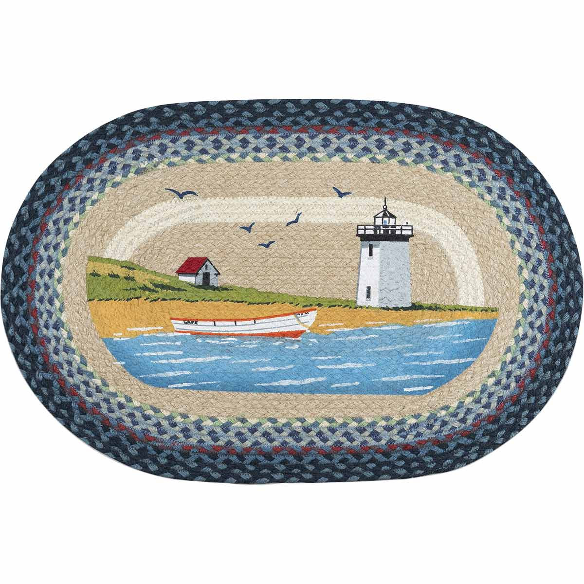 Accent Rugs Coastal Lighthouse Rug Bella Coastal Decor