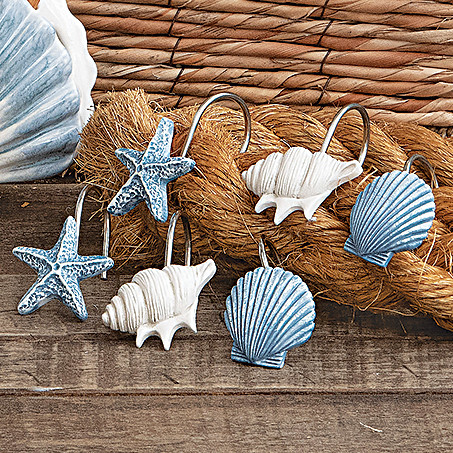 Beach Shower Curtain Coastal Retreat Shower Curtain Bella Coastal Decor