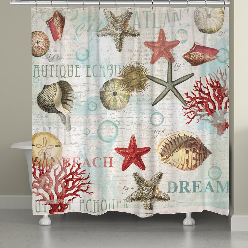 Beach Shower Curtain Waving Seagrass Shower Curtain Bella Coastal Decor