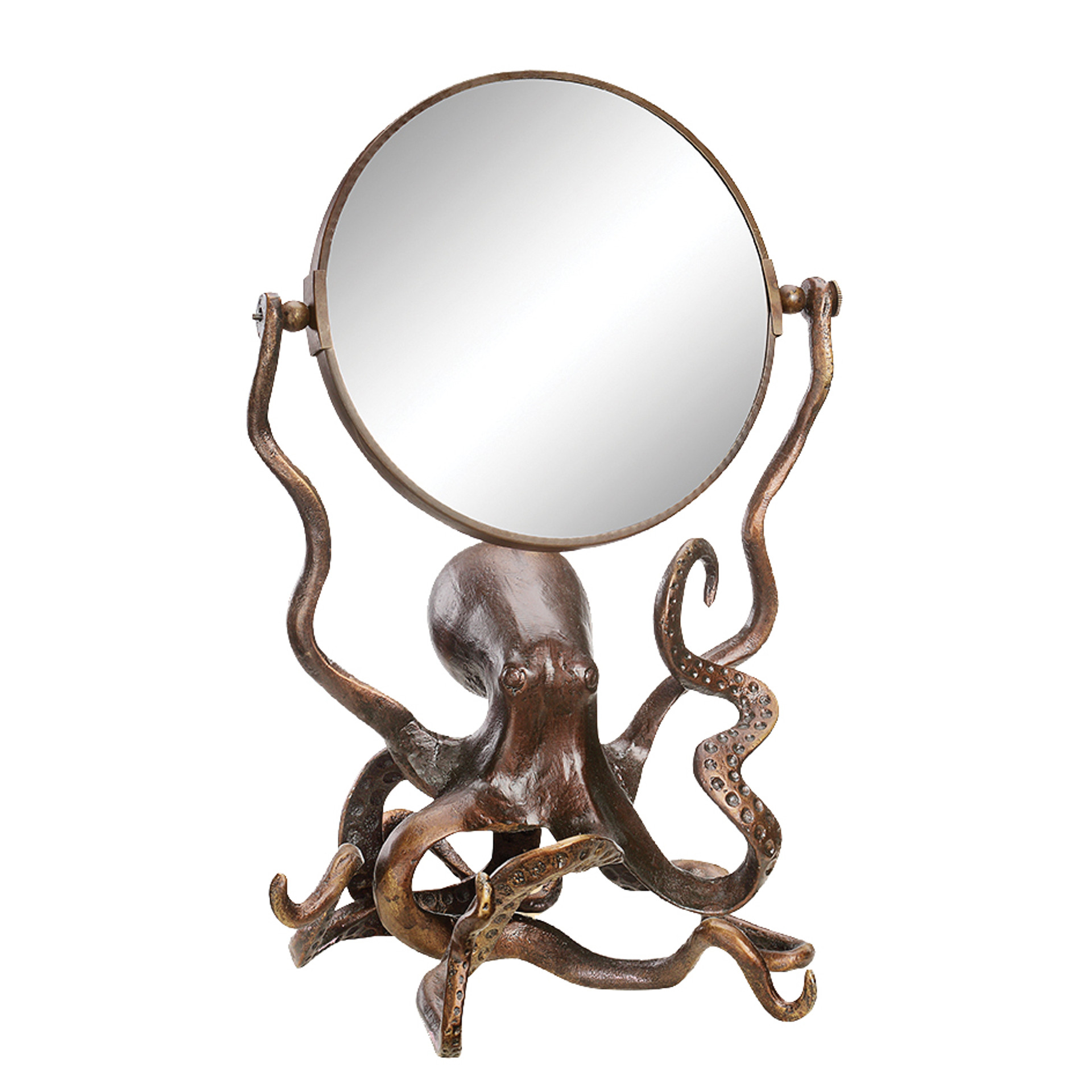 Coastal Mirrors Octopus Oval Wall Mirror Bella Coastal Decor