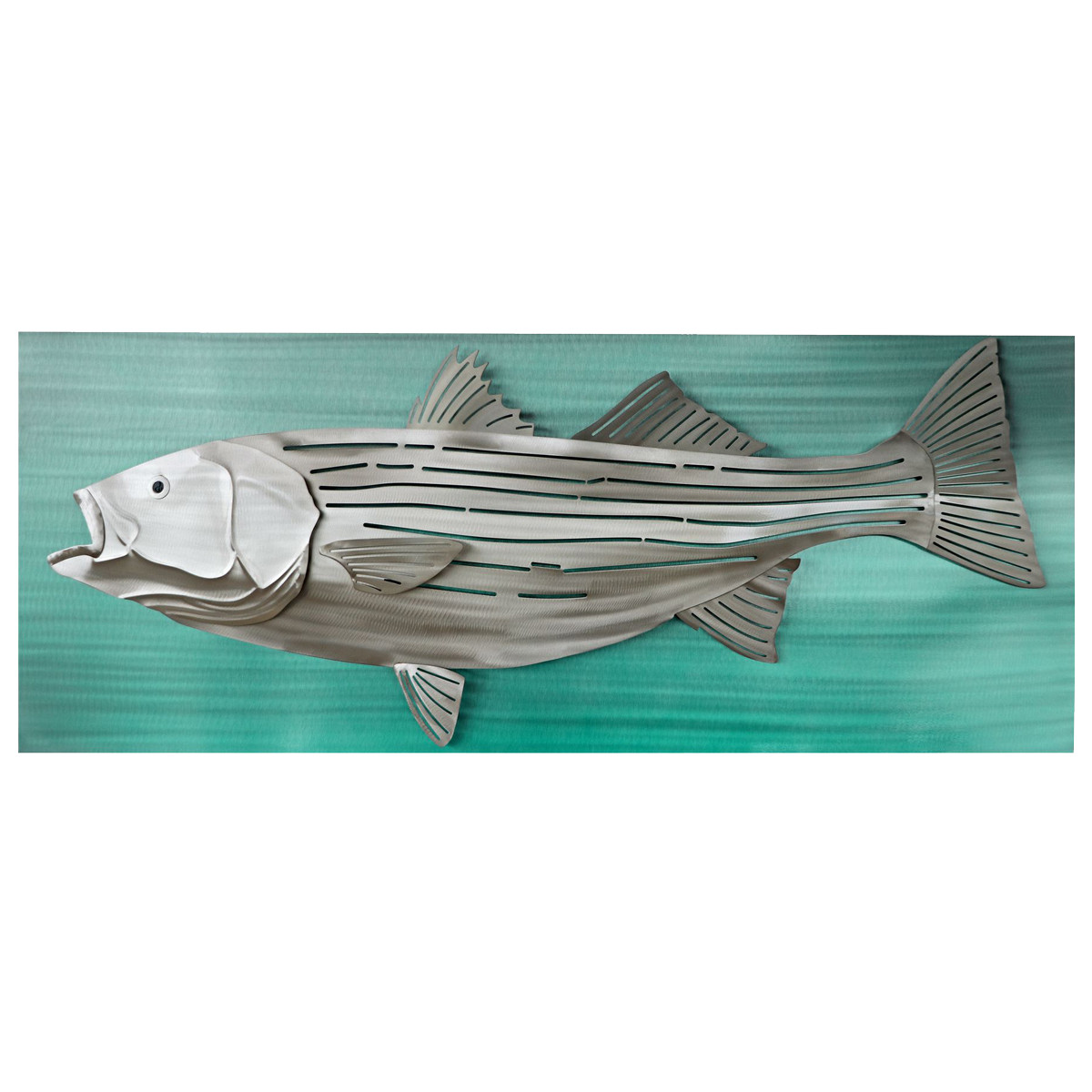 Striped Bass Back Lit Wall DÃ©cor Bella Coastal Decor