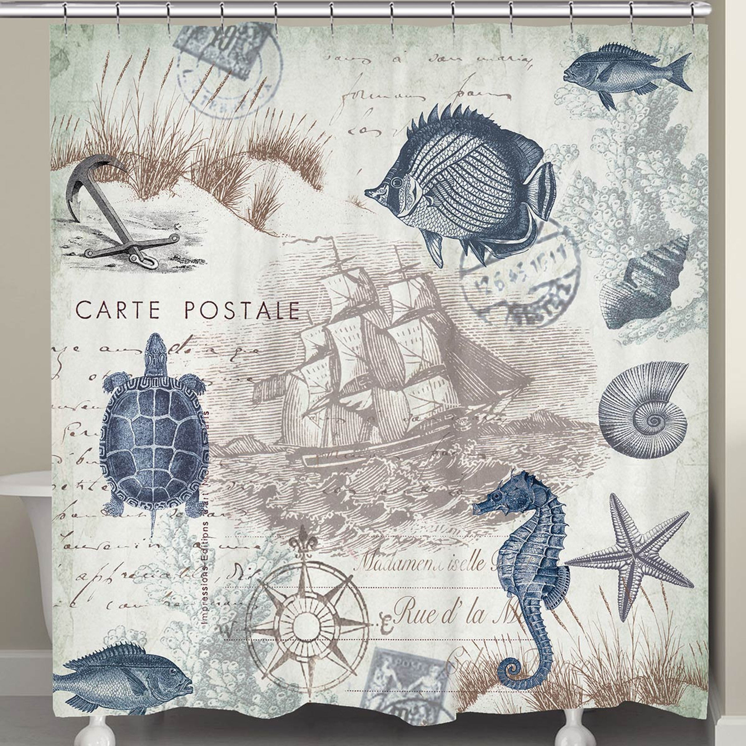 Coastal Bedding: Carte Postale Bedding Collection