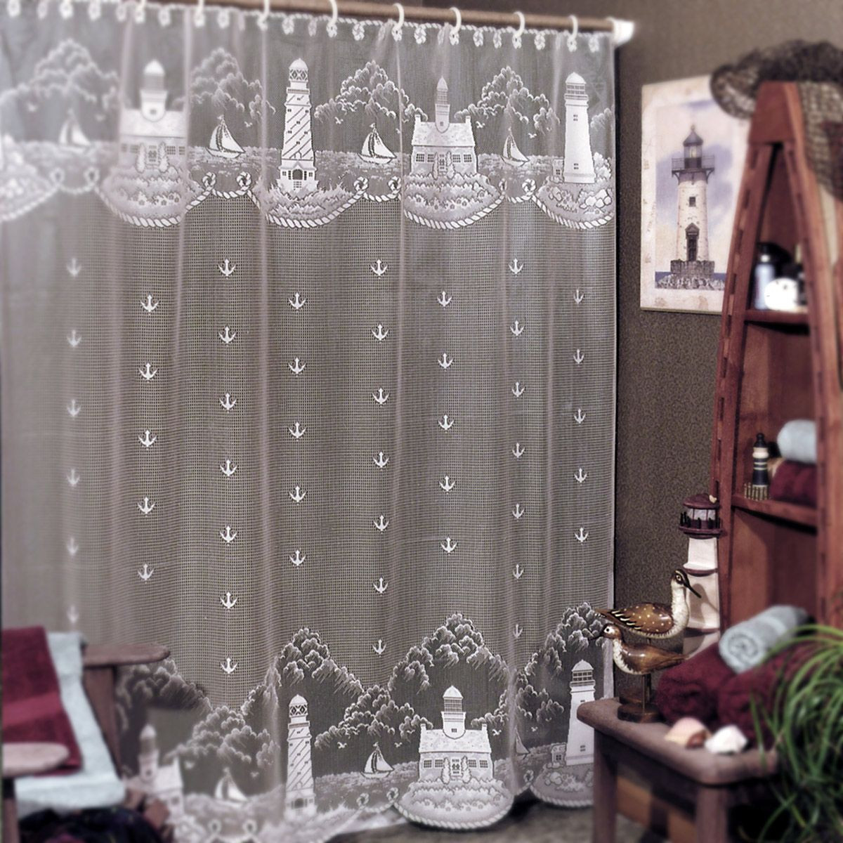 Coastal Calm Retreat Shower Curtain NCU0DQQ0385