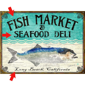 Bluefish Personalized Signs