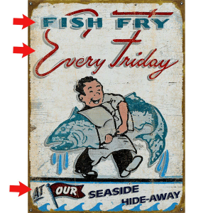 Fish Fry Personalized Signs