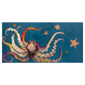 Prismatic Octopus Canvas Art