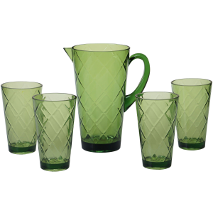 Leaf Lattice Acrylic Glassware