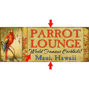 Parrot Lounge Personalized Signs