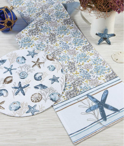 Coral Seas Table Linens