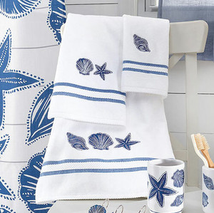 Azul Coastal Shells Towel Collection