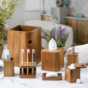 Bimini Teak Bath Set Collection