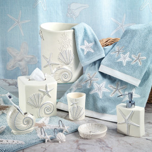 Bayside Seashells Bath Accessories