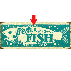 Fresh Fish Personalized Signs