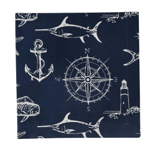 Nautical Navigator Navy Table Linens