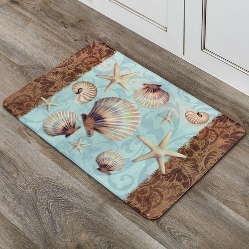 Bella Coastal Decor Seashell Tranquility Indoor/Outdoor Rug - 3 x 5