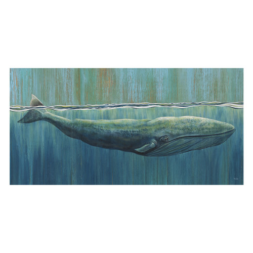 Surfacing Whale Canvas Art